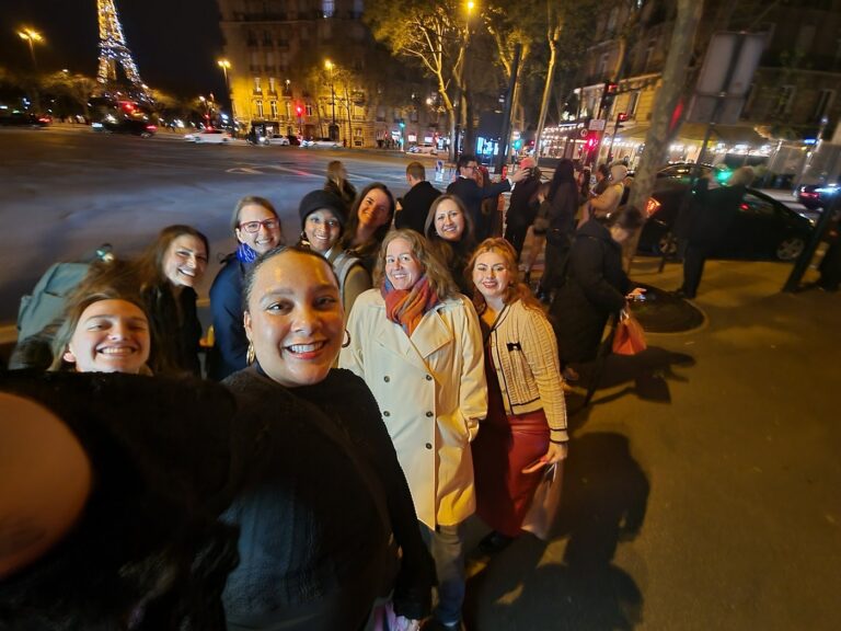 military women's group tour in paris