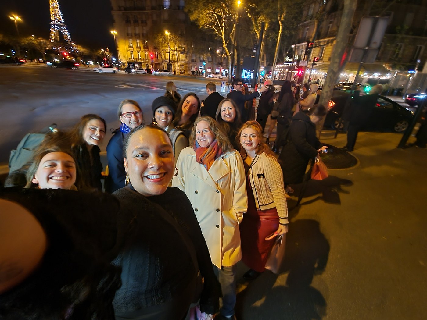 military women's group tour in paris